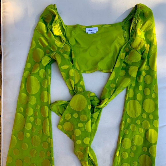 Lovers + Friends Tops - lovers & friends neon green top